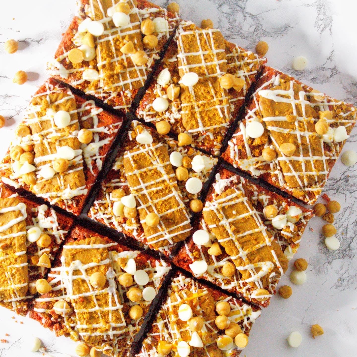 Biscoff Red Velvet Brownies